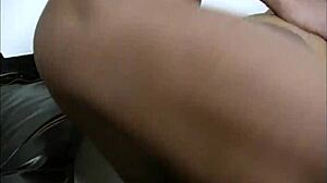 damn, gorgeous blonde shemale pleasing two guys!