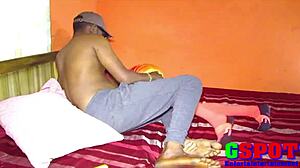 licking her horny pussy hard