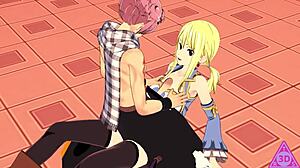 lucy natsu fairy tail hentai blowjob and cumshot gameplay