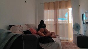 I surprised my maid in the bathroom and things got wild.