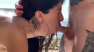 spending vacation with katty west enjoying oily sex on the sea