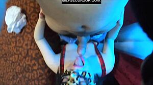 Zamira's Big Ass In Costume Gets Blown While Aleja Watches Game!