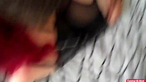 Amateur teen fucks his hot girlfriend with friend watching