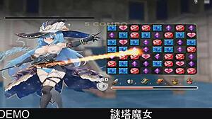 Mystery tower witch in fantasy anime game