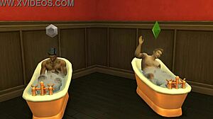 gareth williams bangs father-in-law in wild mmf threesome sims 4