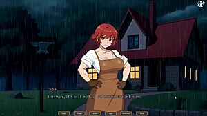 Tomboy Kjærlighet i Hot Forge Hentai Game Ep 1 - Hun Masturberer Drømmende om Deg