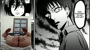 Watching the premiere of Shingeki no Kyojin with excitement