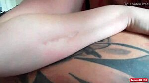 Amateur teen fucks his hot girlfriend with friend watching