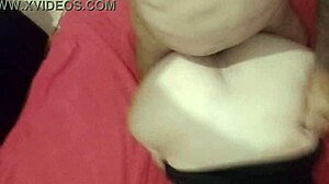 Pregnant nymph moans loudly on dick while cumming hard.