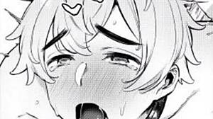 i'm moaning loudly as i masturbate with lube, feeling the orgasm build.