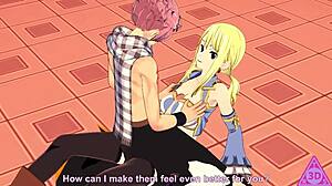 lucy natsu fairy tail hentai blowjob and cumshot gameplay