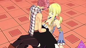 lucy natsu fairy tail hentai blowjob and cumshot gameplay