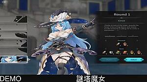 Mystery tower witch in fantasy anime game