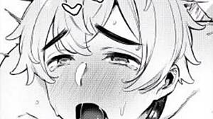 i'm moaning loudly as i masturbate with lube, feeling the orgasm build.