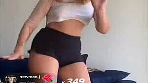 Blonde Titties Bounce During Workout!