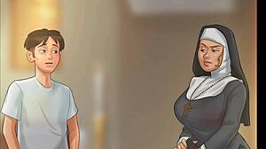 ei, milf da igreja foi pega se fodendo com cassetete policial!