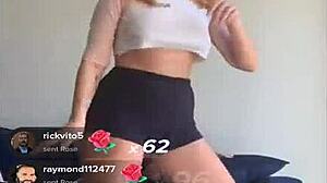 Blonde Titties Bounce During Workout!