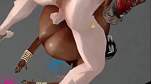 I'm fucking this delicious brunette's ass hard.