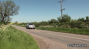 unfaithful british lady sonia flaunts huge tits!