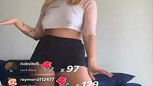 Blonde Titties Bounce During Workout!