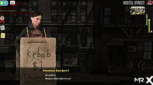 Fashionbusiness - Groping her breasts in wild 3D game action.