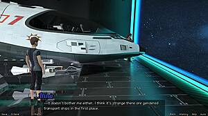 Kuuma MILF nip slip avaruudessa!