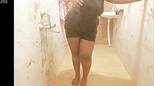 myanmar sexy milf bathing in the shower, so hot