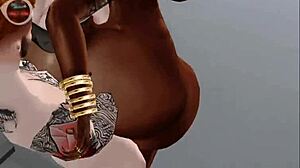 I'm fucking this delicious brunette's ass hard.