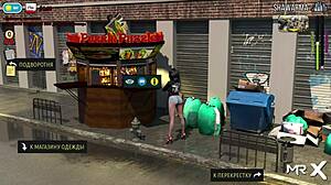 Fashionbusiness - Groping her breasts in wild 3D game action.