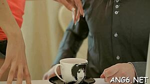 Mec fait perdre la tête à une jeune avec un cuni relentless en POV torride