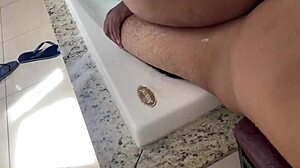 Ebony Twerking on Monster Cock in Bathtub Seductively