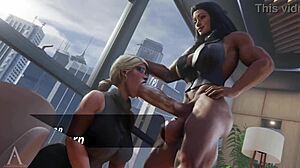 Yo, futanari 3D actie!