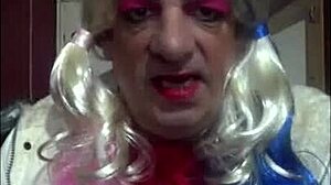 bisexual crossdresser enjoys tasting his own piss