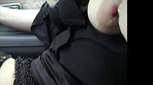 Exhibitionist With Big Natural Tits In The Park