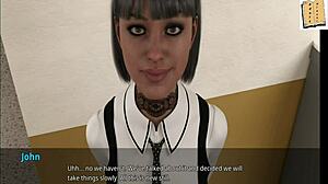 Shauna rentoutuu kuuman kollege temppuilla 3D:ssä