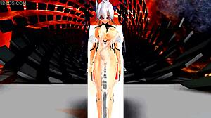 waist swing dance animation in anime style