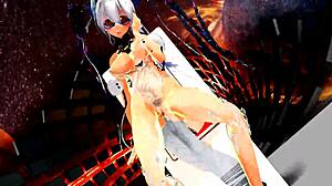 waist swing dance animation in anime style