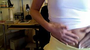 Kylie rips clothes and teases in homemade POV.