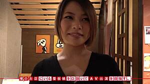 Full Japanese Amateur Blowjob and Wild Fucking Session