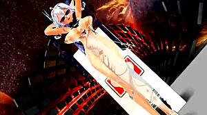 waist swing dance animation in anime style