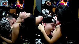 ruan and everton suck natasha's tits she moans so loudd