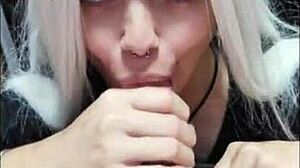 White Wolf OFC and White Moon Got Me from Balls to Tip!