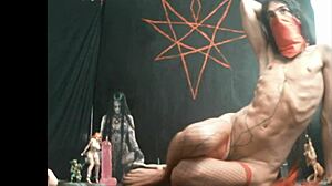 Does gay whore take hard anal with feet?