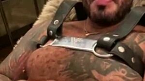 After the party, Viktor Rom celebrates his 3650 days in the industry with intense emotions and big cock action.