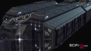 sex android playing with busty hottie in restraints 😈