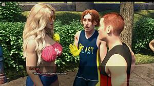 Azione Hardcore in Spiaggia con Ragazza Sexy e Molti Ragazzi