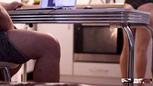 Quick Encounter Before Dinner In Amateur Homemade Video