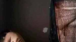 horny wife eagerly sucks and rides her husband's fat cock at home