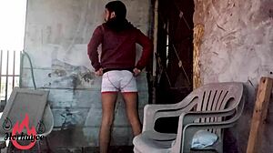 Intense outdoor fun happens in a gay setting under the open sky