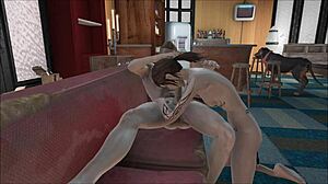 She Sucks with Vibrator in Ass